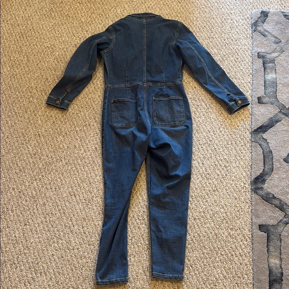 Free People Blue Denim Jumpsuit - Picture 4 of 6